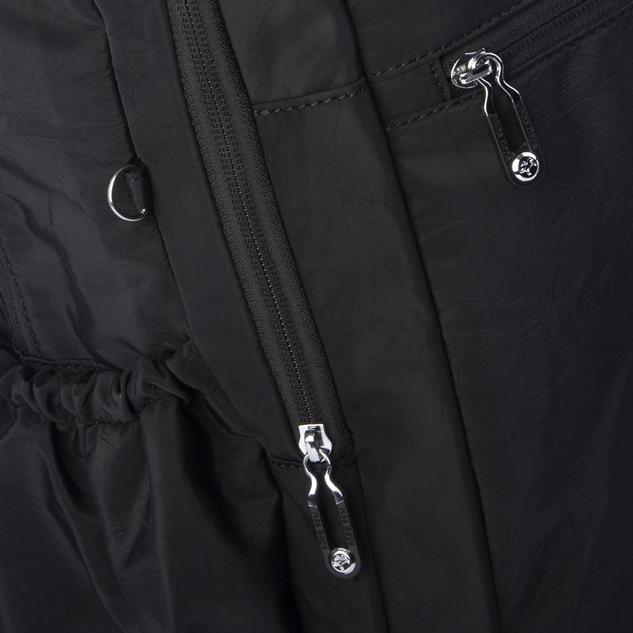 Nas Bag Unisex Büyük Boy Su Geçirmez (waterproof) Hafif Sırt Çantası Çok Gözlü Siyah 