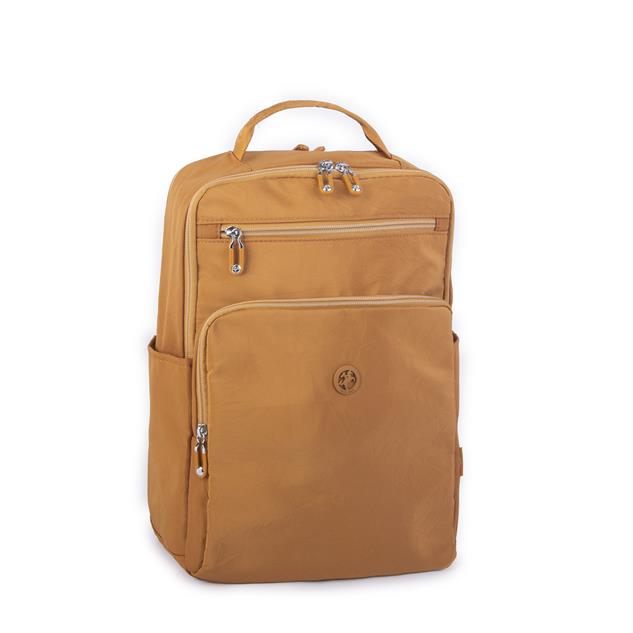 Nas Bag Unisex Büyük Boy Su Geçirmez (Waterproof)  Hafif Sırt Çantası Hardal