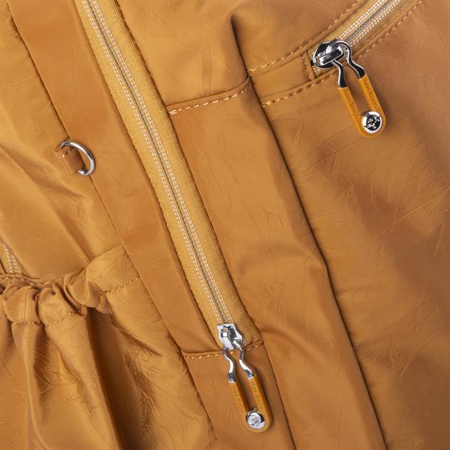 Nas Bag Unisex Büyük Boy Su Geçirmez (waterproof) Hafif Sırt Çantası Çok Gözlü Hardal