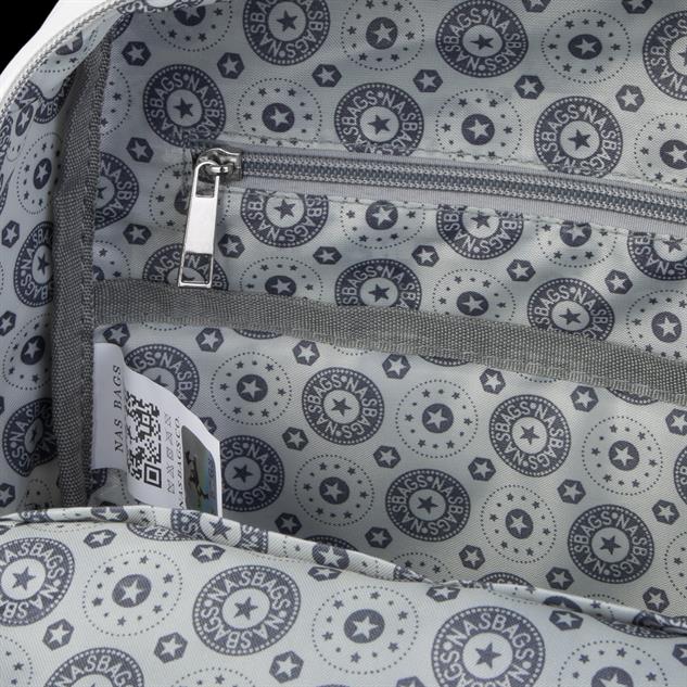 Nas Bag Unisex Büyük Boy Su Geçirmez (Waterproof)  Hafif Sırt Çantası Beyaz