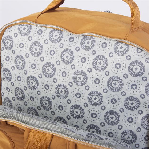 Nas Bag Unisex Büyük Boy Su Geçirmez (Waterproof)  Hafif Sırt Çantası Hardal