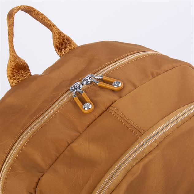Nas Bag Unisex Büyük Boy Su Geçirmez (waterproof) Hafif Sırt Çantası Çok Gözlü Hardal