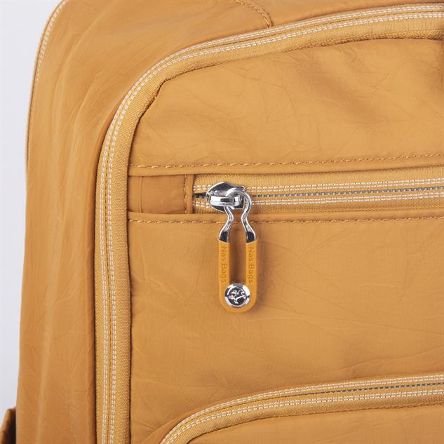 Nas Bag Unisex Büyük Boy Su Geçirmez (Waterproof)  Hafif Sırt Çantası Hardal