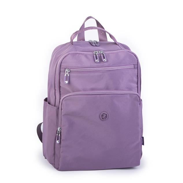 Nas Bag Unisex Büyük Boy Su Geçirmez (Waterproof)  Hafif Sırt Çantası Mor