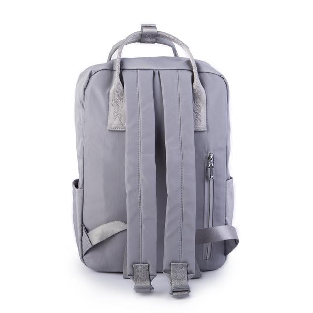 Nas Bag Unisex Sırt ve El Çantası Büyük Boy Su Geçirmez Sırt Çantası (29x40 cm ) Gri