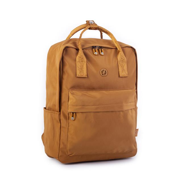 Nas Bag Unisex Sırt ve El Çantası Büyük Boy Su Geçirmez Sırt Çantası (29x40 cm ) Hardal