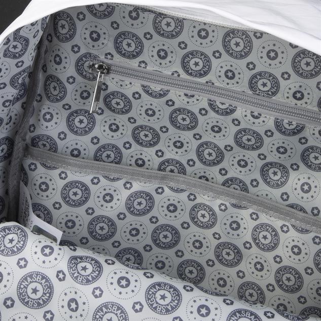 Nas Bag Unisex Sırt ve El Çantası Büyük Boy Su Geçirmez Sırt Çantası (29x40 cm ) Beyaz 
