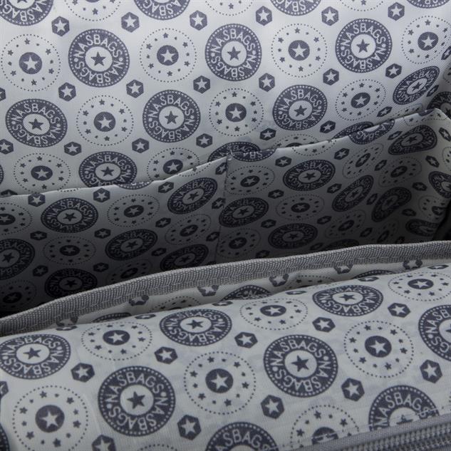 Nas Bag Unisex Sırt ve El Çantası Büyük Boy Su Geçirmez Sırt Çantası (29x40 cm ) Gri