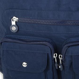 Nas Bag Unisex Zararlı Kimyasal İçermeyen Su İtici Özelliğe Sahip Omuz ve Sırt Çantası Dönüştürülebilir Tasarım  Lacivert