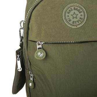 Nas Bag Unisex Zararlı Kimyasal İçermeyen Waterproof Sırt Çantası Koyu Yeşil (30x44 cm )