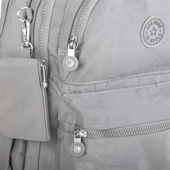 Nas Bag Unisex Zararlı Kimyasal İçermeyen Waterproof Sırt Çantası Açık Gri