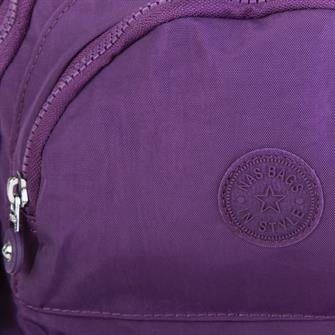 Nas Bag Unisex Zararlı Kimyasal İçermeyen Waterproof Sırt Çantası Mor