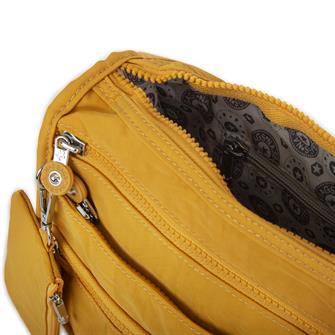 Nas Bag Unisex Zararlı Kimyasal İçermeyen Su İtici Özellikte Çapraz Çanta Hardal 