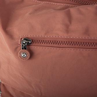 Nas Bag Unisex Zararlı Kimyasal İçermeyen Su İtici Özelliğe Sahip Omuz ve Sırt Çantası Dönüştürülebilir Tasarım  Gül Kurusu