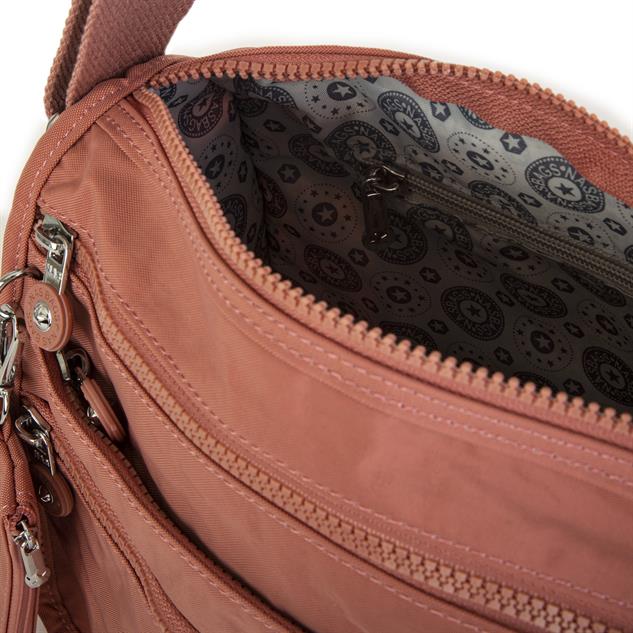 Nas Bag Unisex Zararlı Kimyasal İçermeyen Su İtici Özellikte Çapraz Çanta Gül Kurusu