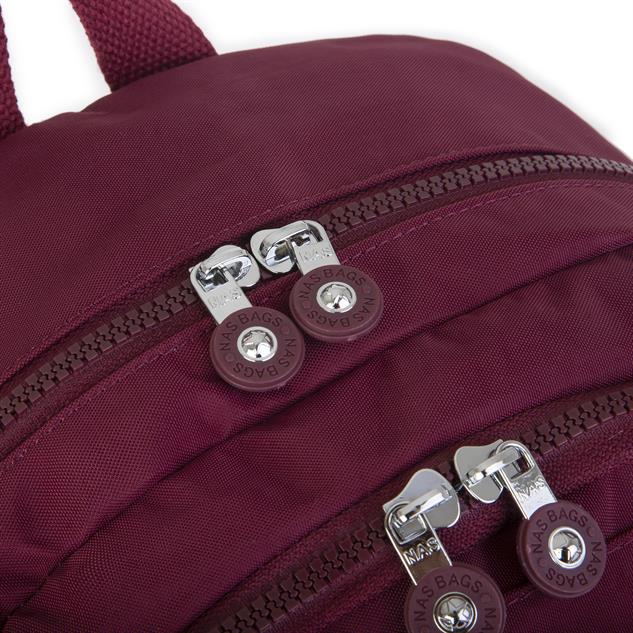 Nas Bag Unisex Zararlı Kimyasal İçermeyen Waterproof Sırt Çantası Bordo