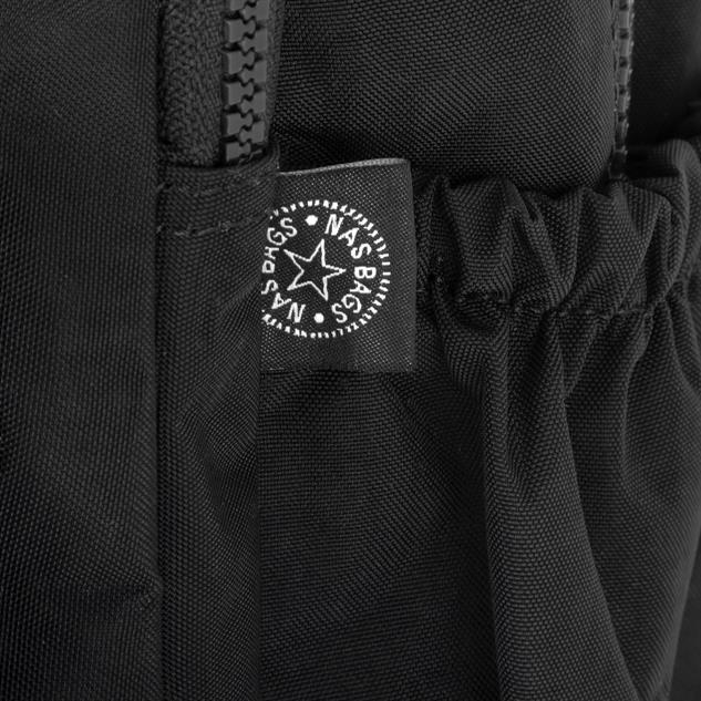 Nas Bag Unisex Zararlı Kimyasal İçermeyen Waterproof Sırt Çantası Siyah