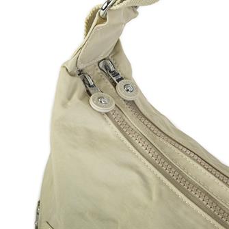 Nas Bag Unisex Zararlı Kimyasal İçermeyen Su İtici Özelliğe Sahip Omuz ve Sırt Çantası Dönüştürülebilir Tasarım  Bej 