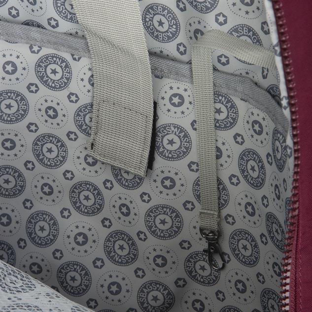Nas Bag Unisex Zararlı Kimyasal İçermeyen Waterproof Sırt Çantası Bordo