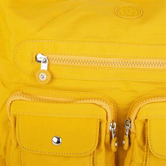Nas Bag Unisex Zararlı Kimyasal İçermeyen Su İtici Özelliğe Sahip Omuz ve Sırt Çantası Dönüştürülebilir Tasarım  Hardal