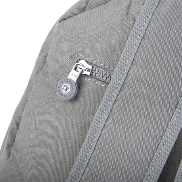 Nas Bag Unisex Zararlı Kimyasal İçermeyen Waterproof Sırt Çantası Açık Gri