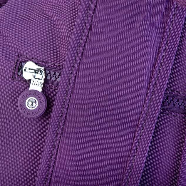 Nas Bag Unisex Zararlı Kimyasal İçermeyen Waterproof Sırt Çantası Mor