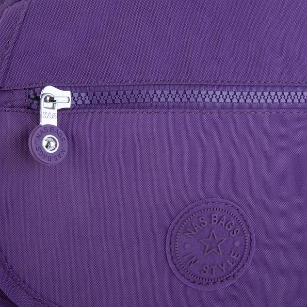Nas Bag Unisex Zararlı Kimyasal İçermeyen Waterproof Sırt Çantası Mor