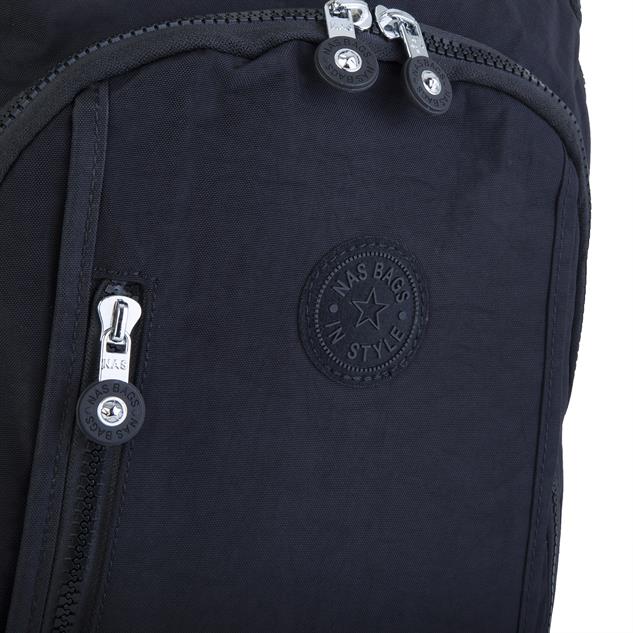 Nas Bag Unisex Zararlı Kimyasal İçermeyen Waterproof Sırt Çantası Siyah