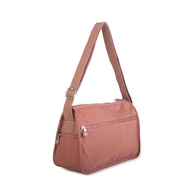 Nas Bag Unisex Zararlı Kimyasal İçermeyen Su İtici Özellikte Çapraz Çanta Gül Kurusu