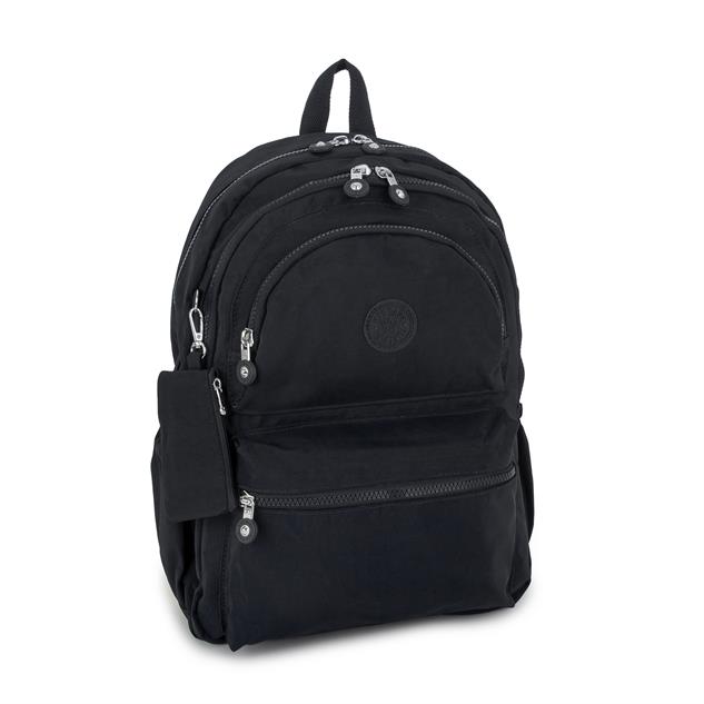 Nas Bag Unisex Zararlı Kimyasal İçermeyen Waterproof Sırt Çantası Siyah