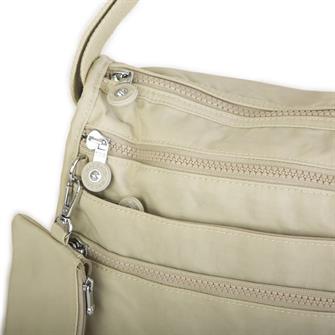 Nas Bag Unisex Zararlı Kimyasal İçermeyen Su İtici Özellikte Çapraz Çanta Bej