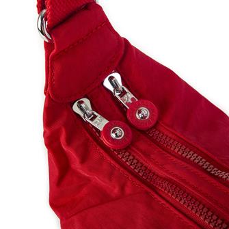Nas Bag Unisex Zararlı Kimyasal İçermeyen Su İtici Özelliğe Sahip Omuz ve Sırt Çantası Dönüştürülebilir Tasarım  Kırmızı