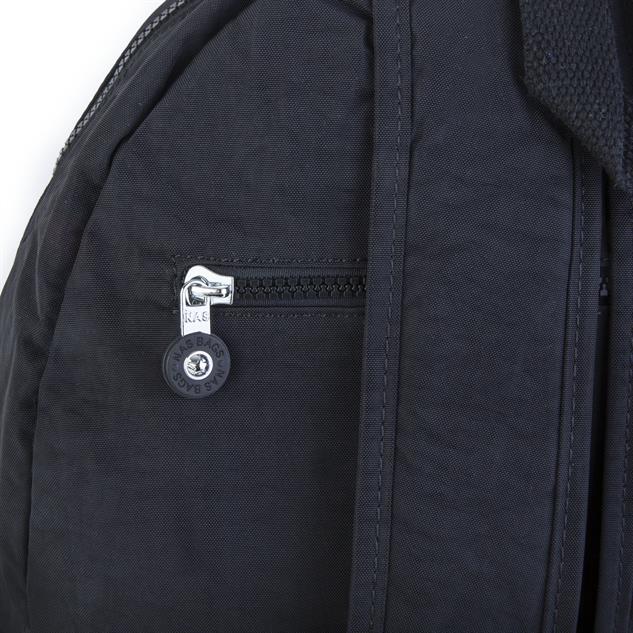 Nas Bag Unisex Zararlı Kimyasal İçermeyen Waterproof Sırt Çantası Siyah