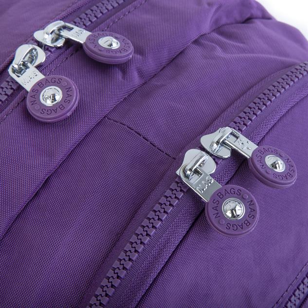 Nas Bag Unisex Zararlı Kimyasal İçermeyen Waterproof Sırt Çantası Mor