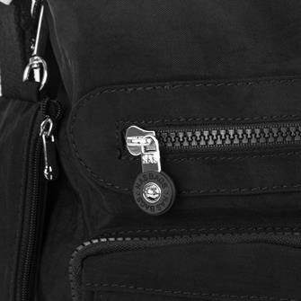 Nas Bag Unisex Zararlı Kimyasal İçermeyen Su İtici Özelliğe Sahip Omuz ve Sırt Çantası Dönüştürülebilir Tasarım  Siyah