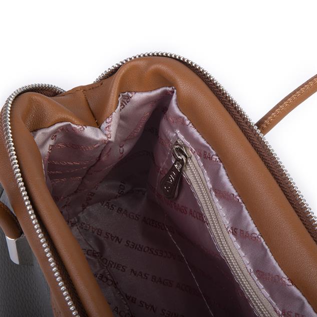 Nas Bag Vintage  Kadın Midi Boy El ve Çapraz Çanta  Yeşil Taba Lopez