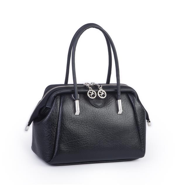 Nas Bag Vintage  Kadın Midi Boy El ve Çapraz Çanta  Siyah Victoria