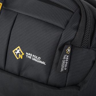 Nas Bag (Waterproof) Outdoor Fonksiyonel Çok Gözlü Erkek Bel ve Body Bag Siyah