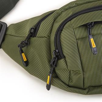 Nas Bag (Waterproof) Outdoor Fonksiyonel Çok Gözlü Erkek Bel ve Body Bag Haki Yeşil