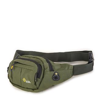 Nas Bag (Waterproof) Outdoor Fonksiyonel Çok Gözlü Erkek Bel ve Body Bag Haki Yeşil
