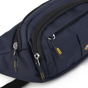 Nas Bag (Waterproof) Outdoor Fonksiyonel Çok Gözlü Erkek Bel ve Body Bag Lacivert 