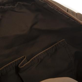 Nas Bag Yıkanmış Deri Çok Gözlü Yumuşak Dokulu Sırt Çantası Vizon