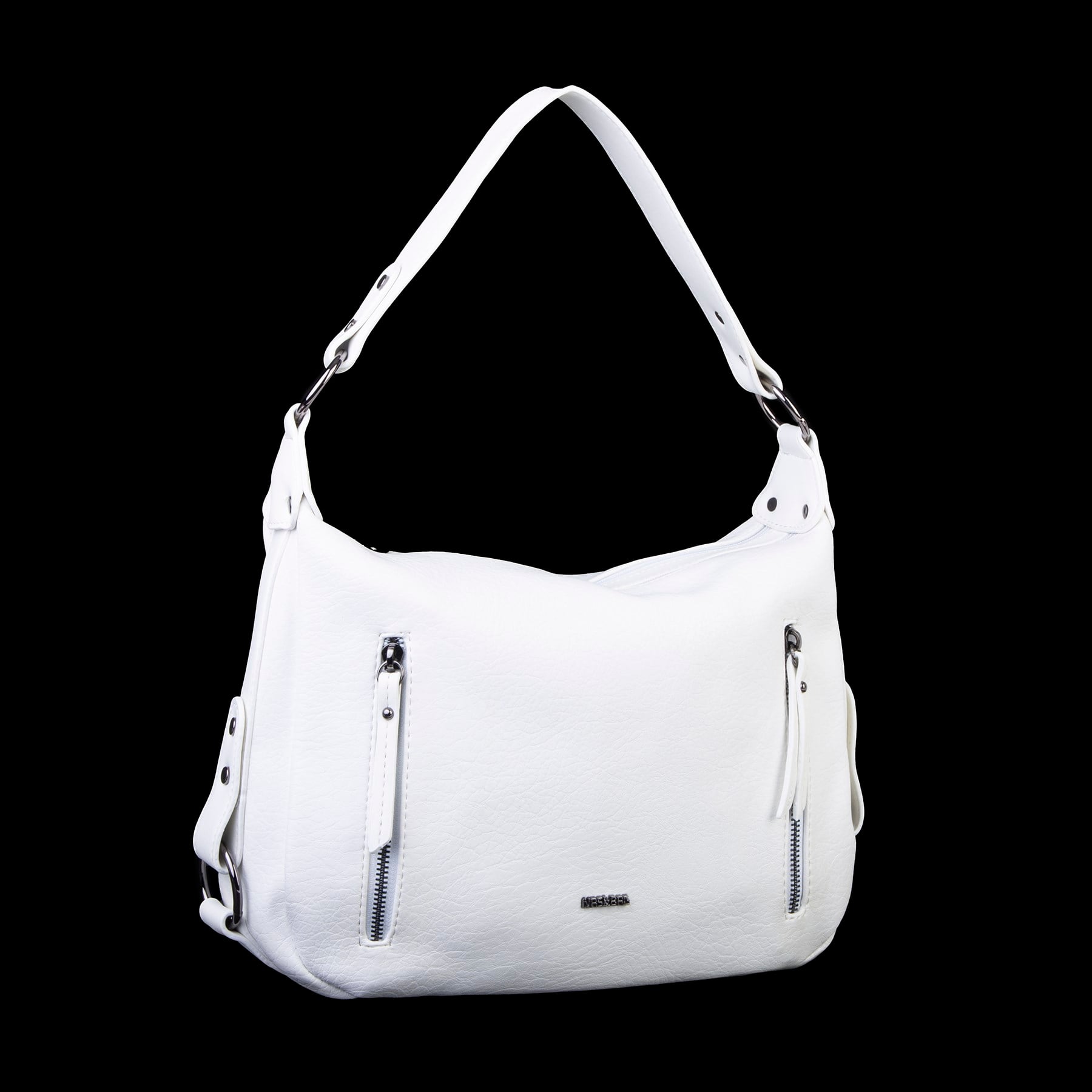 Nas Bag Çok Gözlü Kadın Omuz ve Çapraz Çanta (33x25 cm ) Beyaz Victoria