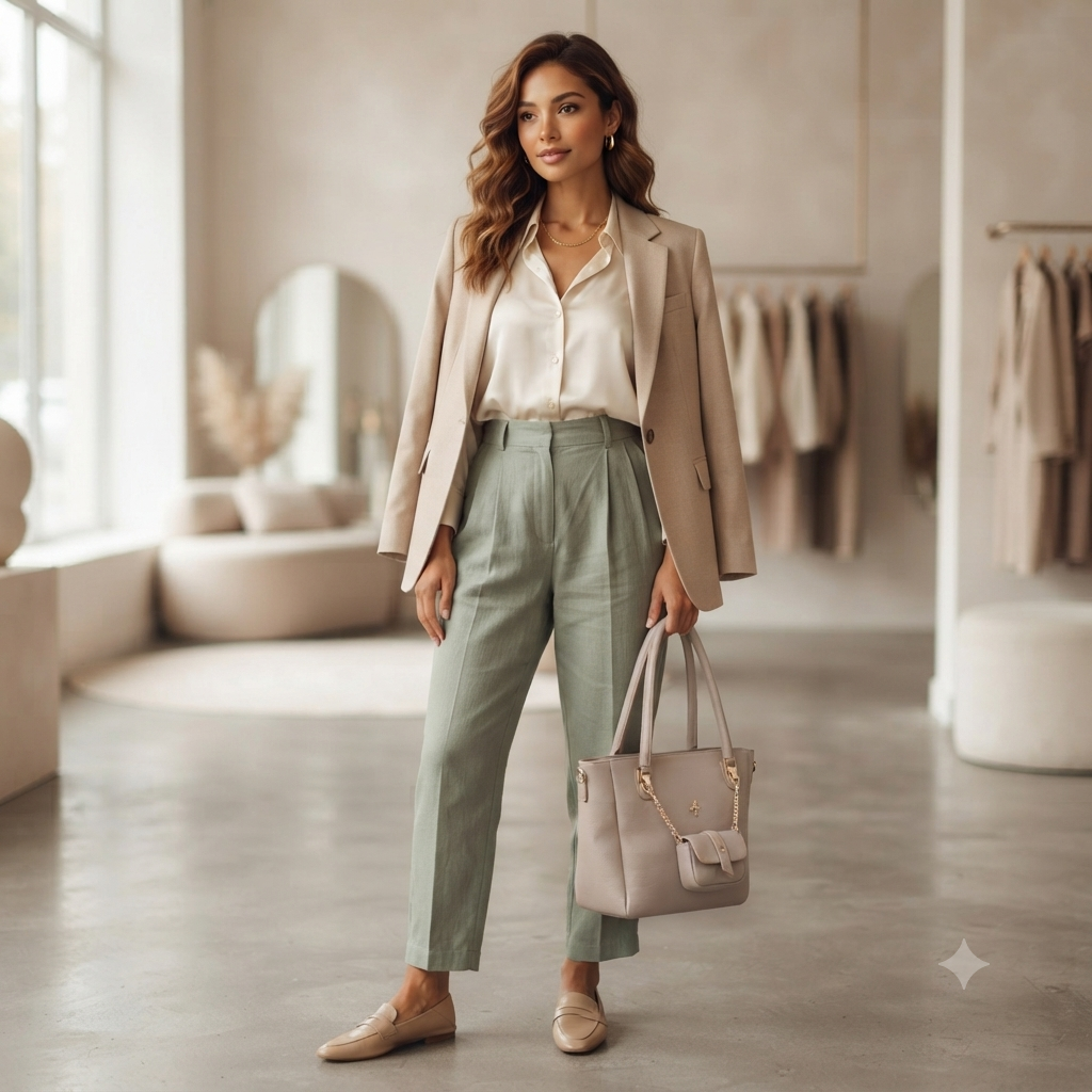 Nas Bag Kadın 2 li Set Omuz Çantası Kum Victoria