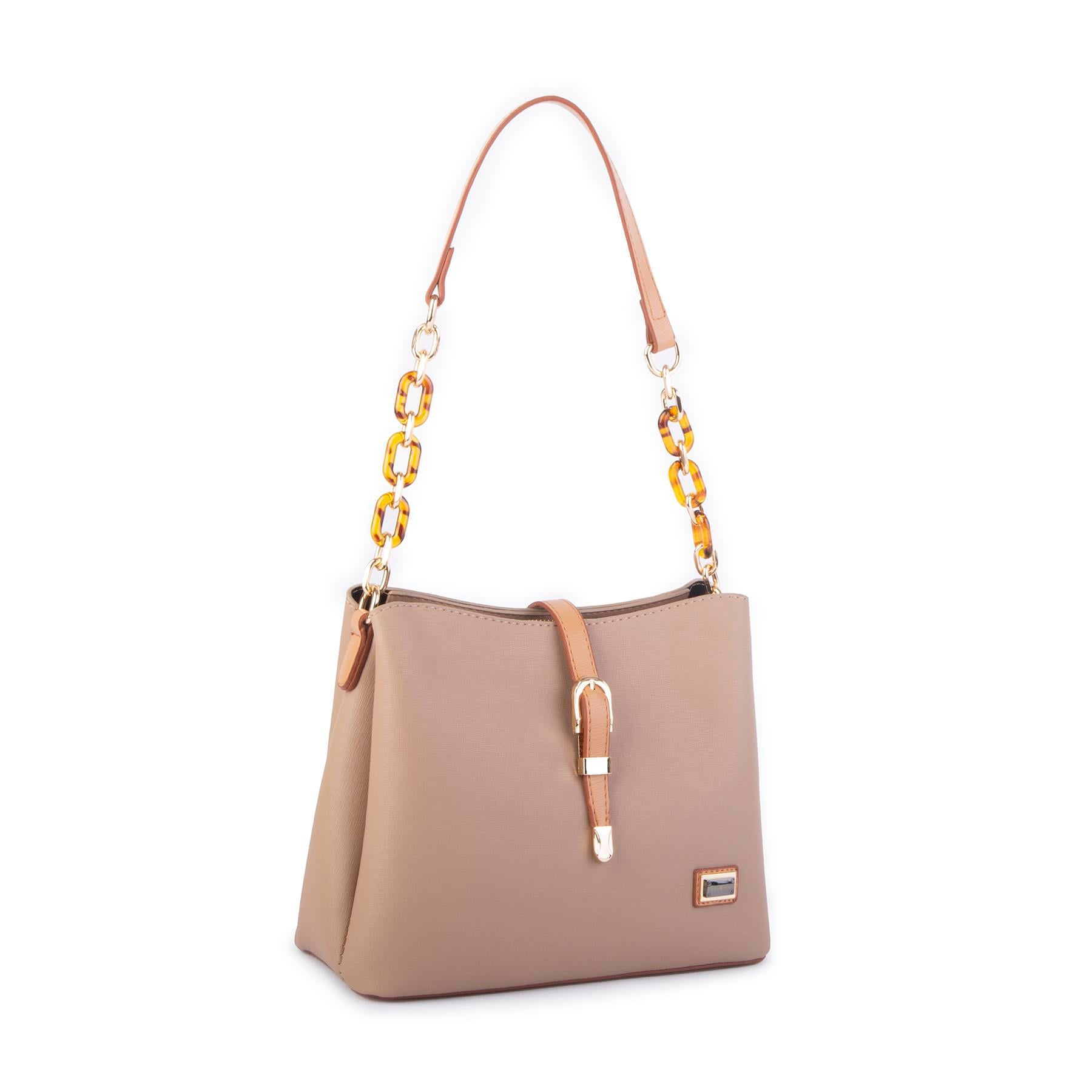 Nas Bag Kadın Çapraz Çanta Kum Camel Ela 