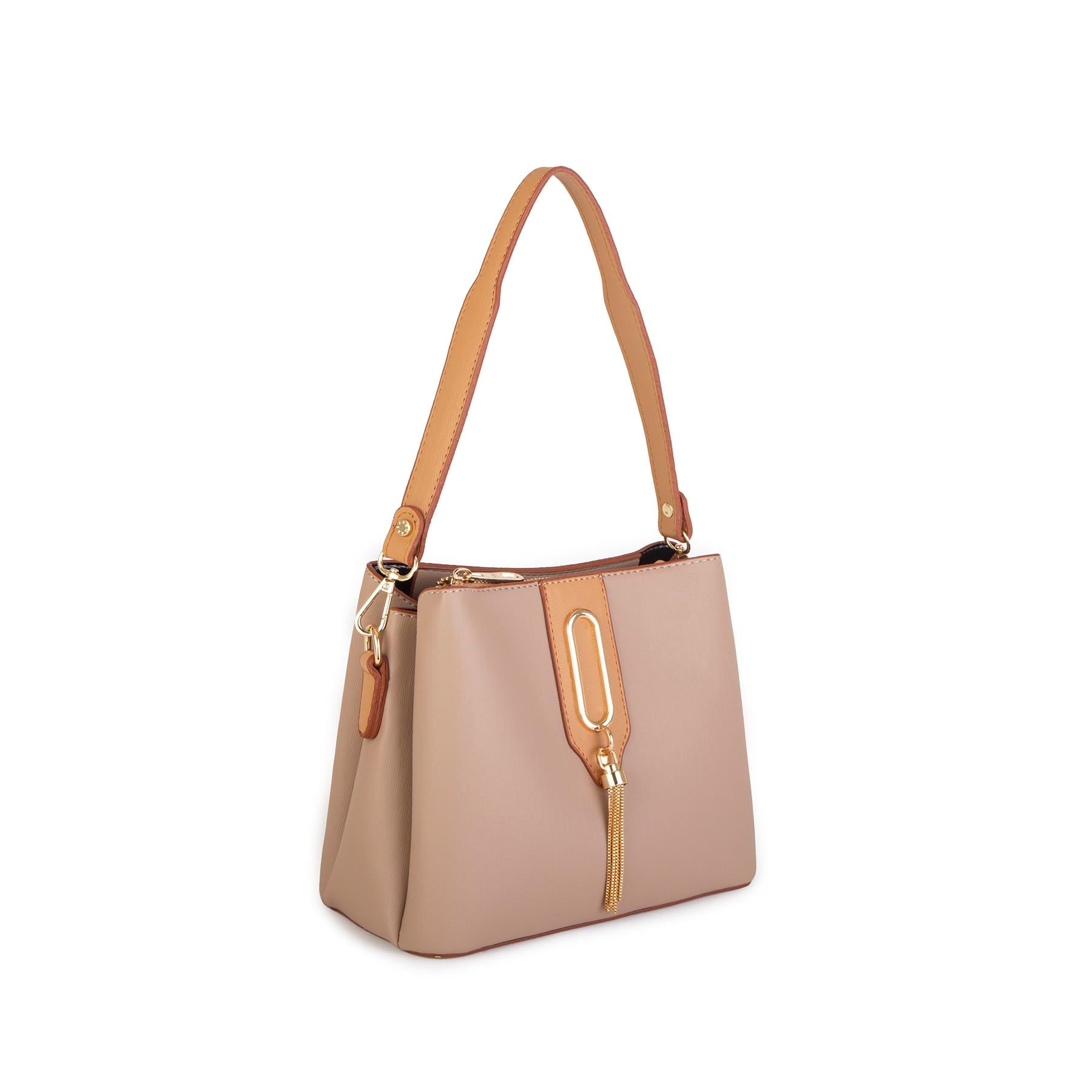 Nas Bag Kadın Çapraz Çanta ve Omuz Çantası Kum Camel Ela