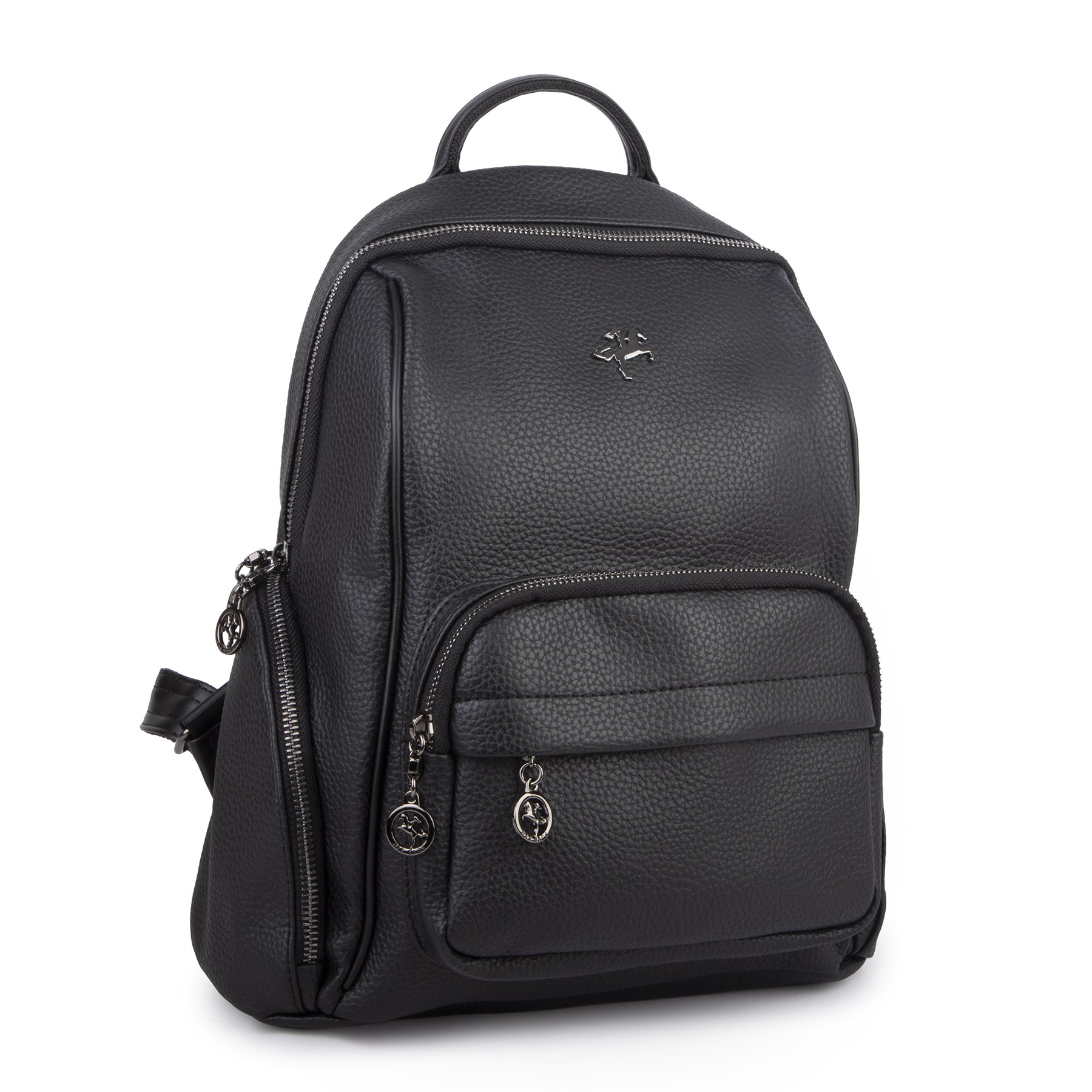 Nas Bag Kadın Çok Cepli Sırt Çantası (en :30cm x boy:34) Siyah Silan