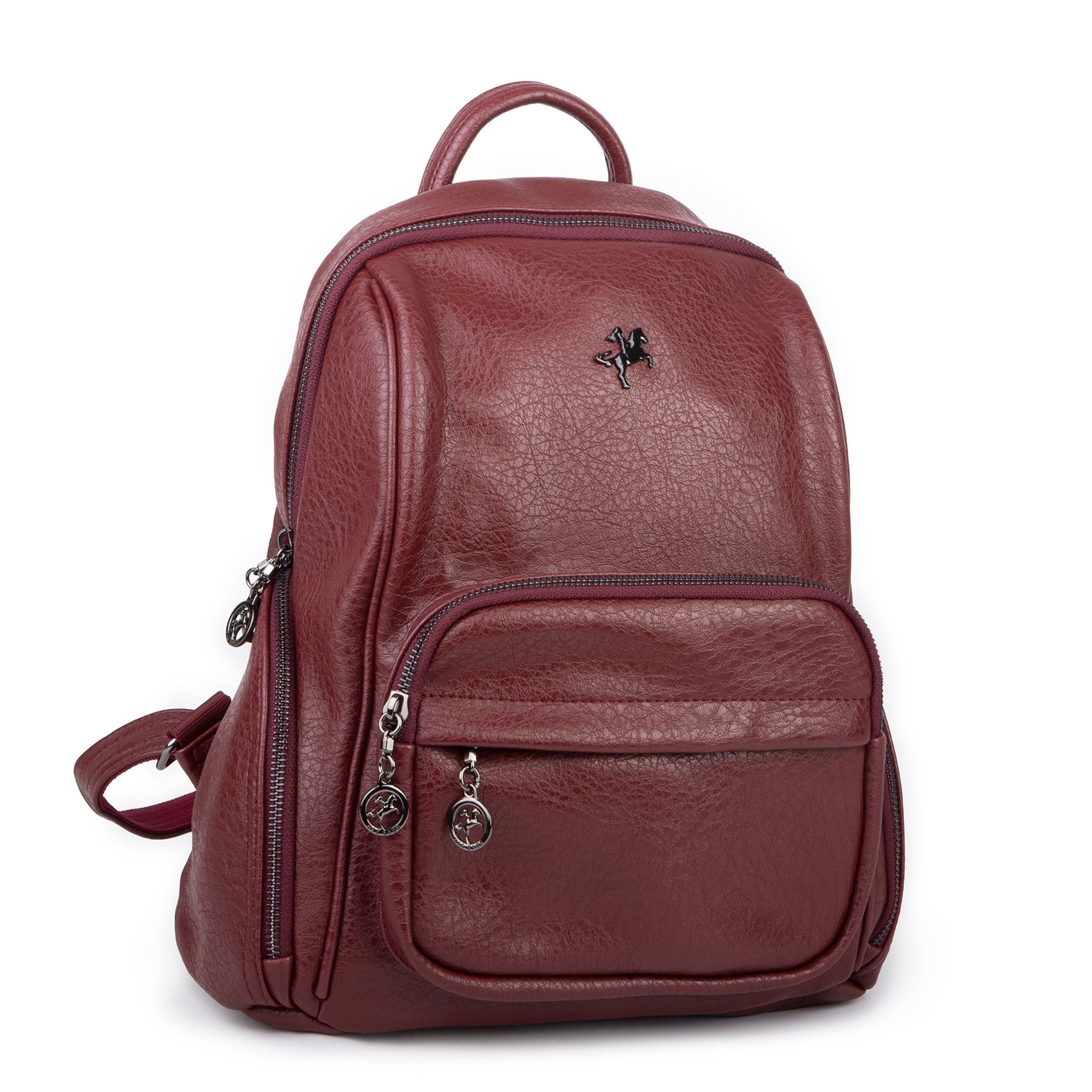 Nas Bag Kadın Çok Cepli Sırt Çantası (en :30cm x boy:34) Bordo Victoria