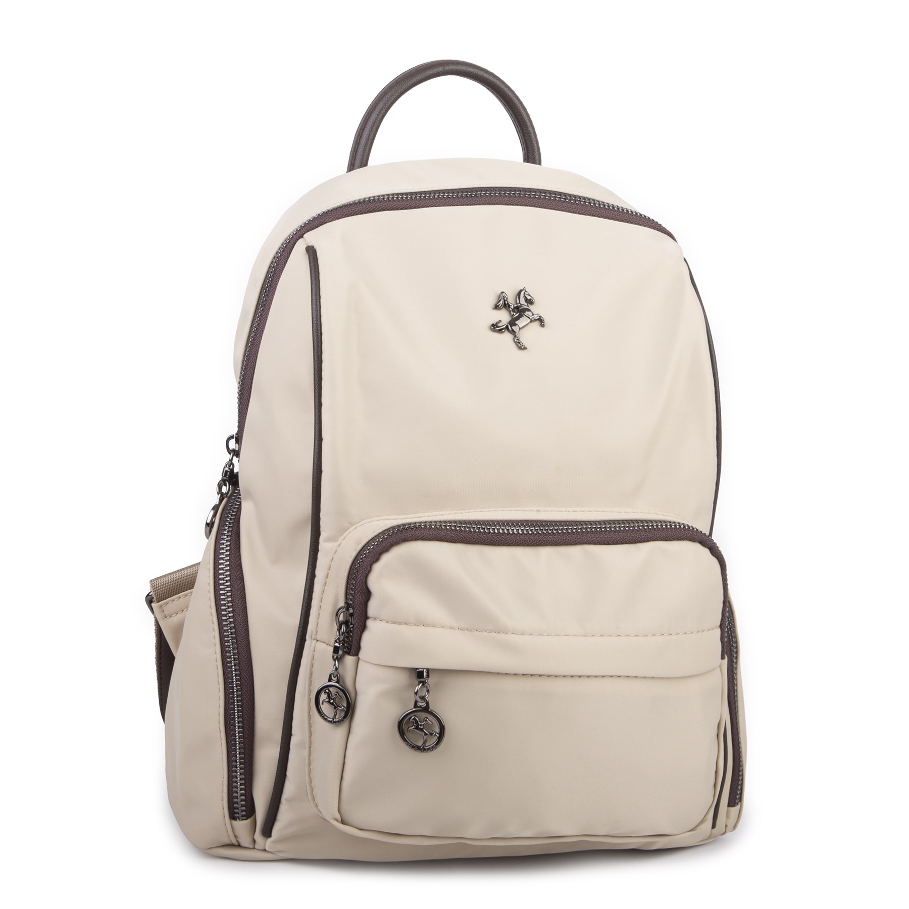 Nas Bag Kadın Çok Cepli Sırt Çantası (en :30cm x boy:34) Kum Kahve
