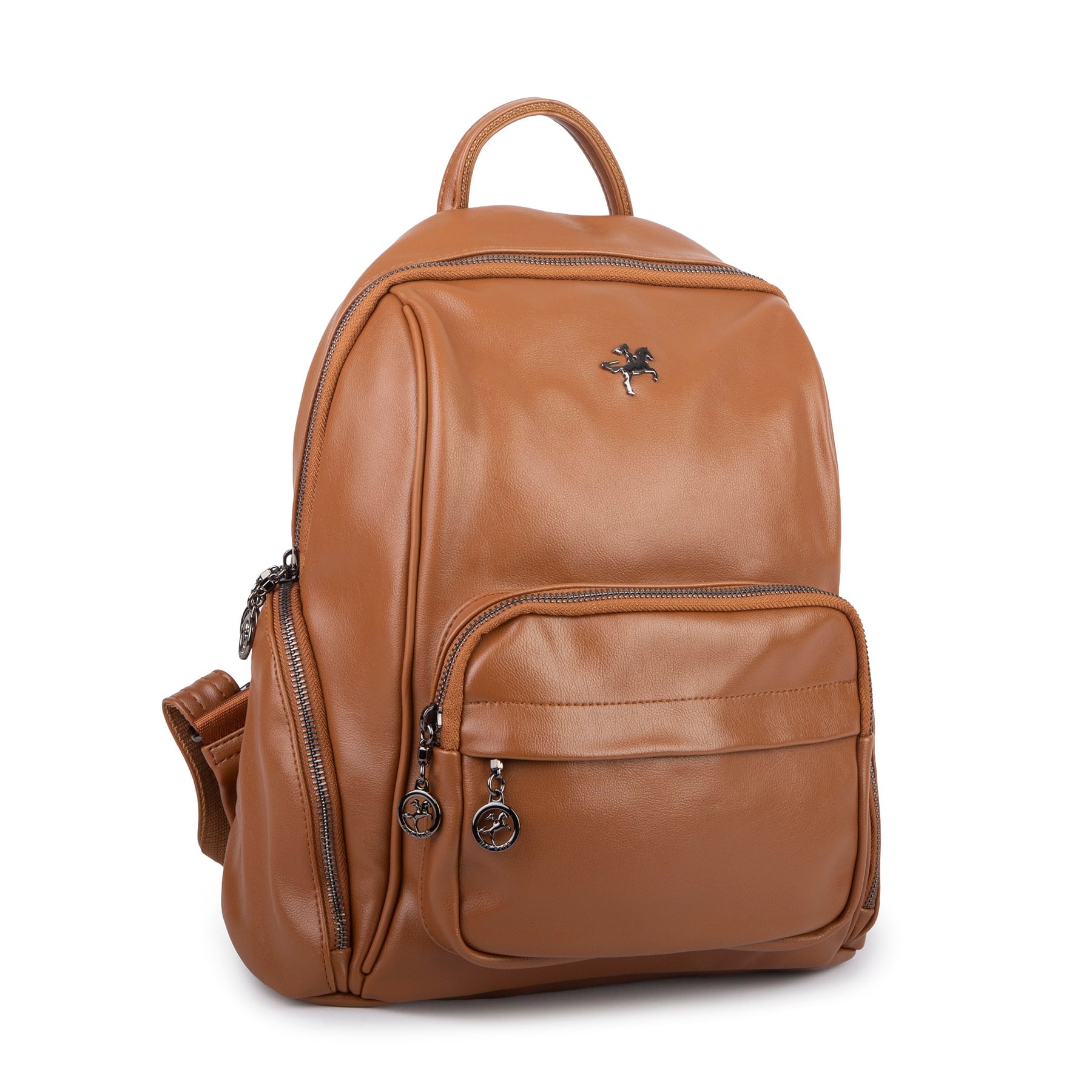 Nas Bag Kadın Çok Cepli Sırt Çantası (en :30cm x boy:34) Taba Nero